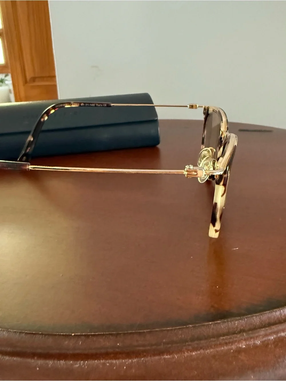 Warby Parker Moriarty 6265 Brown Tortoise Gold Eyeglasses Frame 47-21-140
